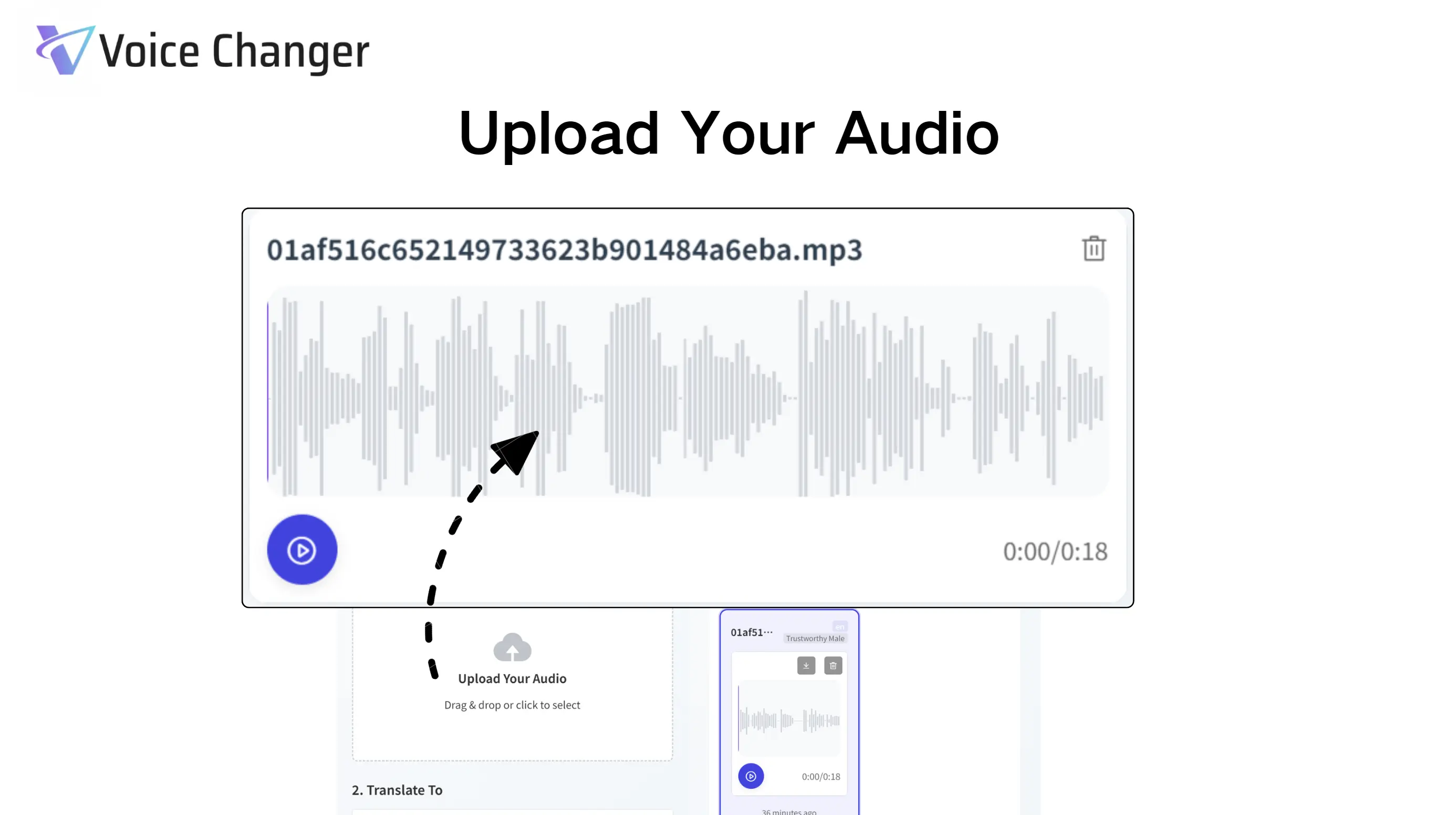 Upload Audio or Input Text