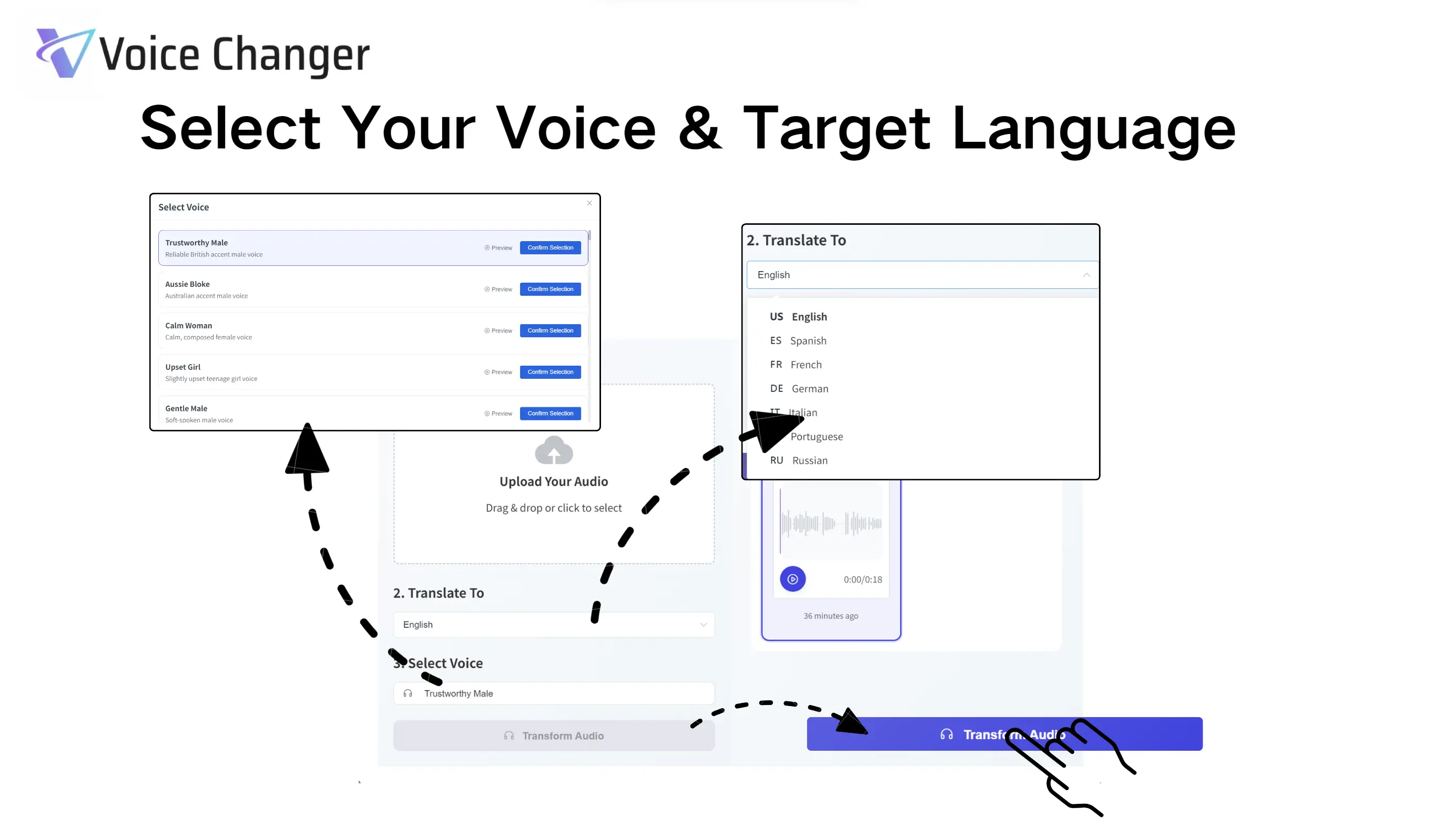 Select Target Language