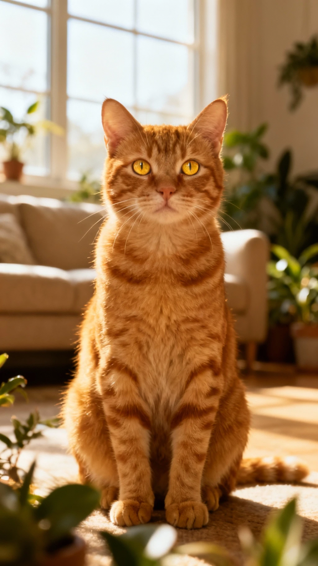 talking Orange Tabby template