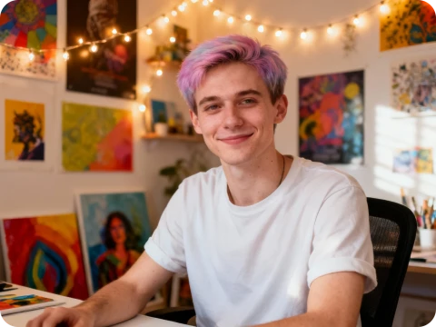 生成的YouTuber AI头像