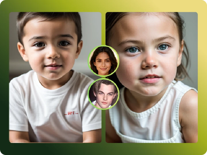 Ejemplo de generación de bebé IA europeo