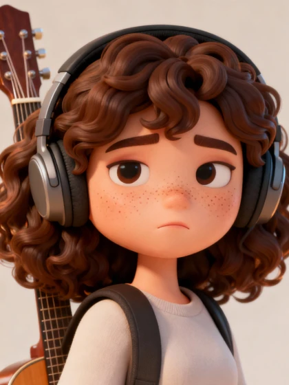 Exemplo de geração de personagens de estatuetas 3D