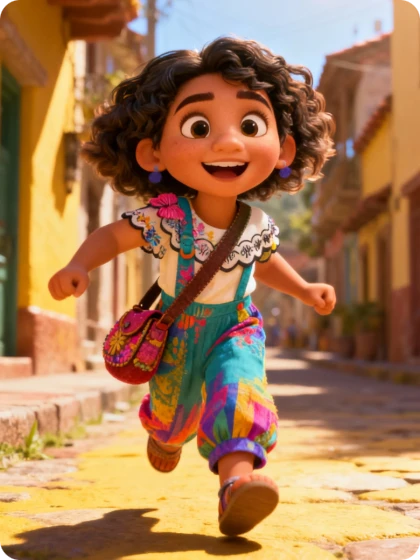 Exemplo de geração de personagens no estilo Disney