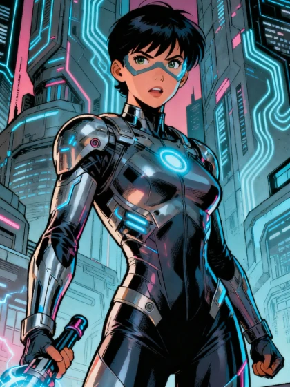 Exemplo de geração de personagens de ficção científica