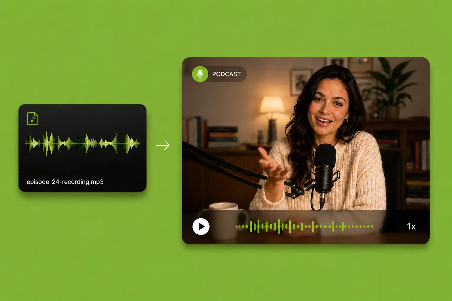 Audio in Videos mit konsistentem Host-Avatar umwandeln