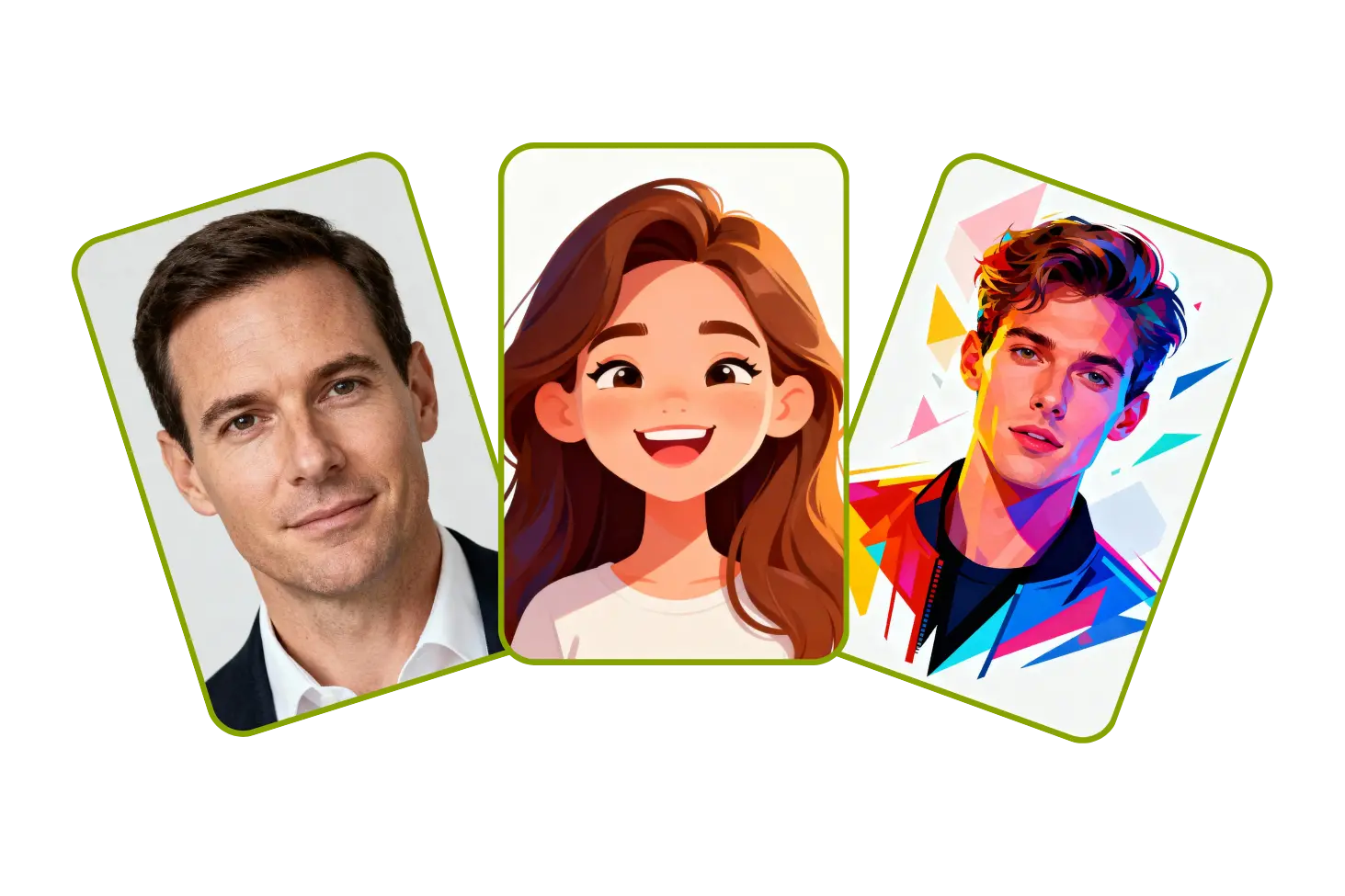 3 个 AI 生成的圣诞角色示例