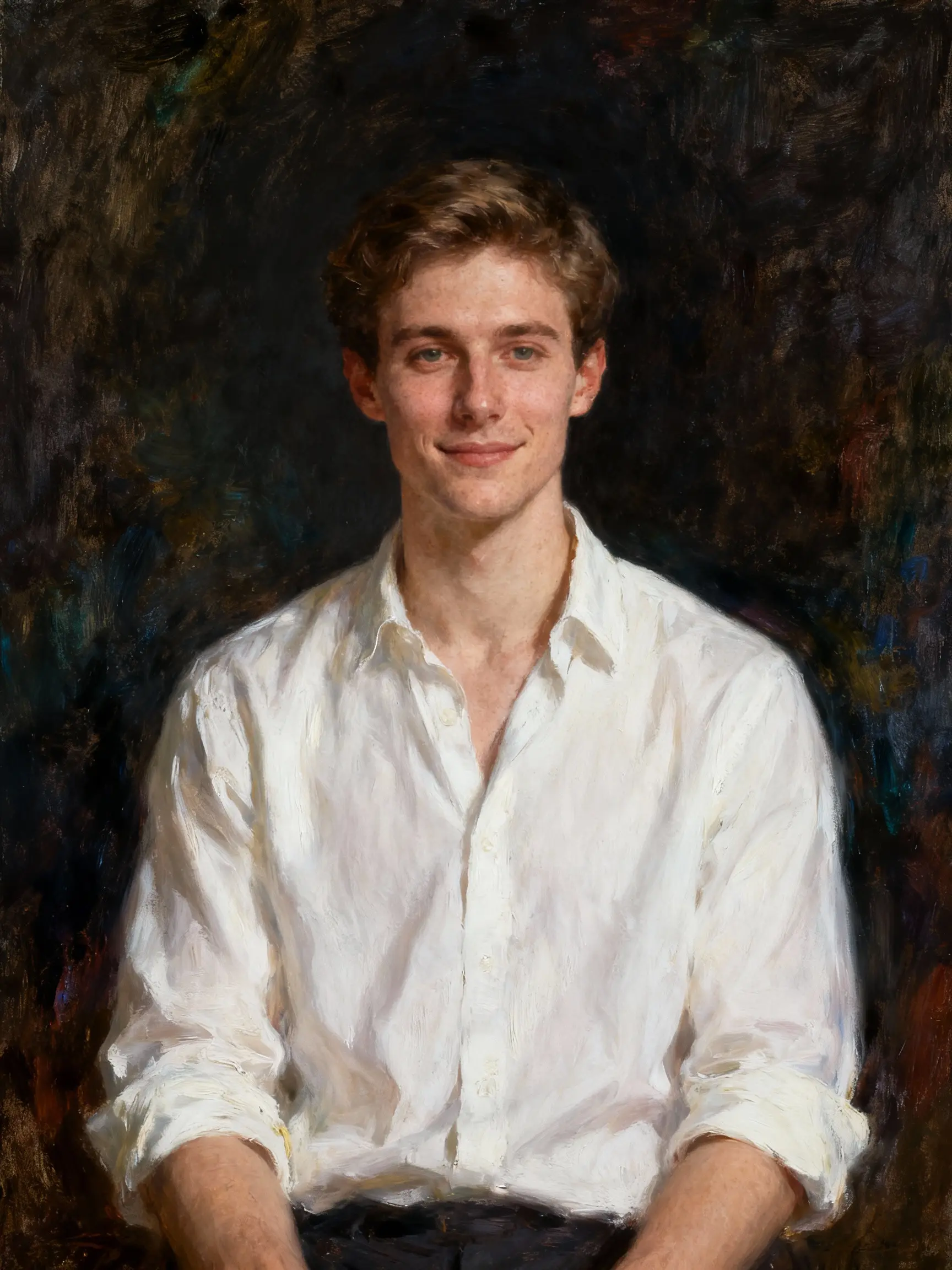 油画风格肖像示例