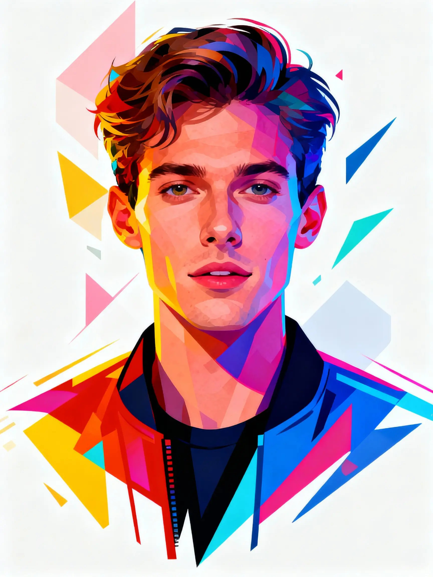 exemple de portrait de style anime cool