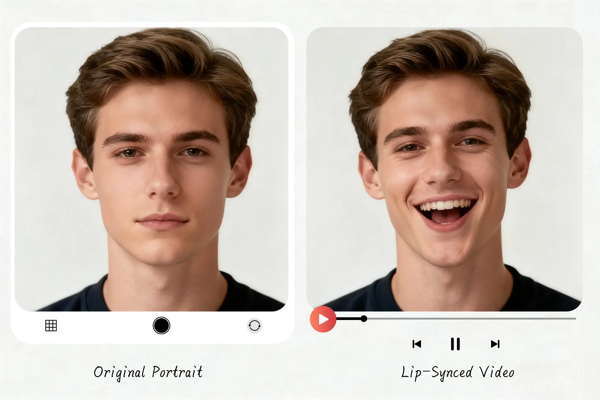 将 AI 生成的肖像变成对口型说话视频