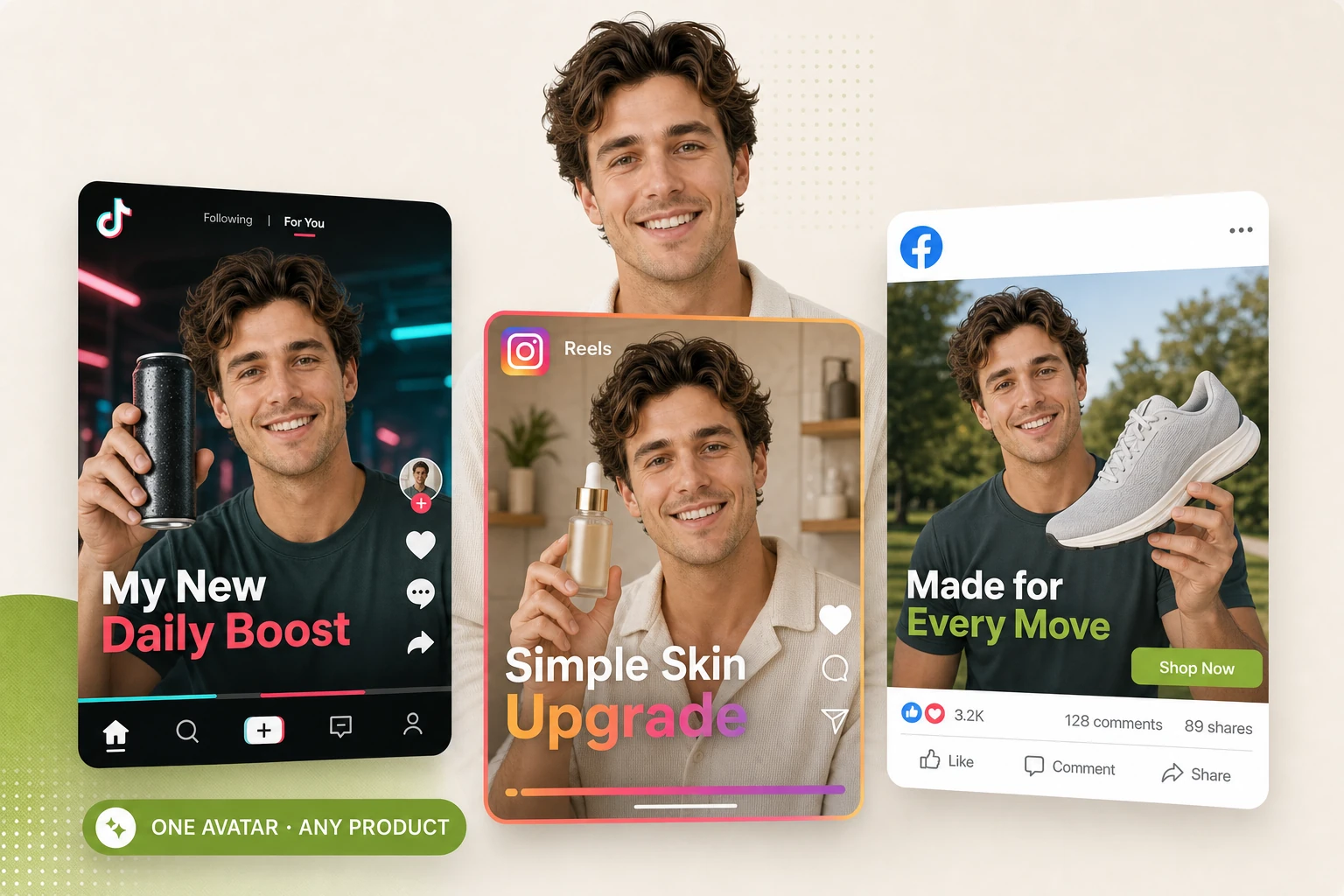 UGC ads created for different products