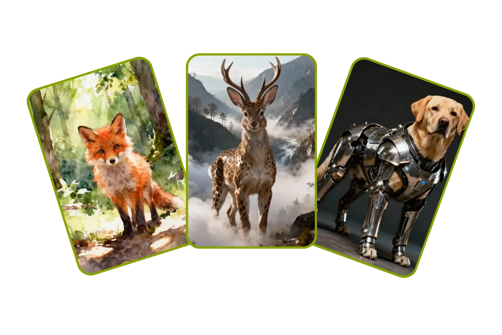 3 generated character examples