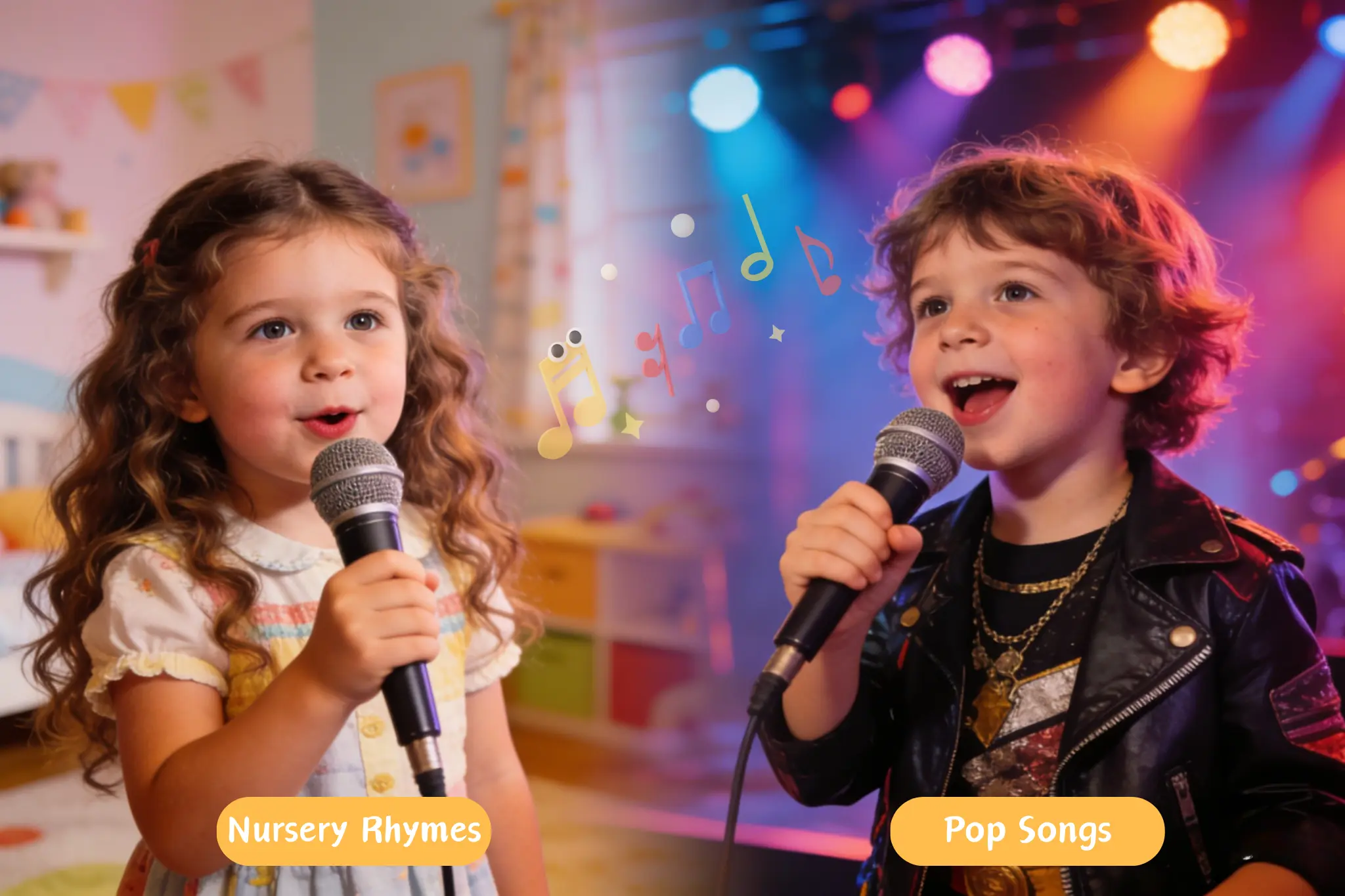 Let your baby sing nursery rhymes or favorite pop songs