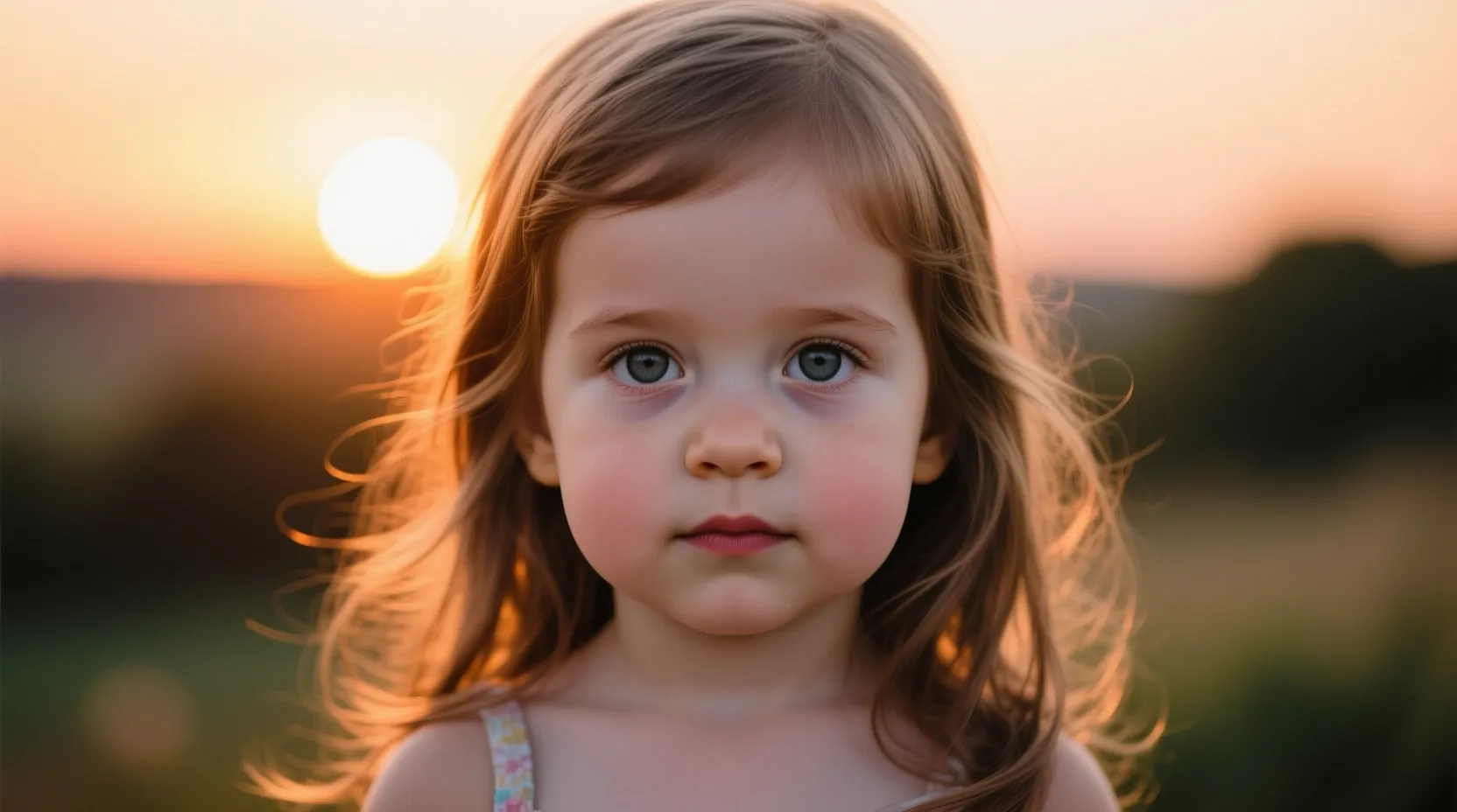 A girl standing in warm sunset light, suitable for creating singing videos