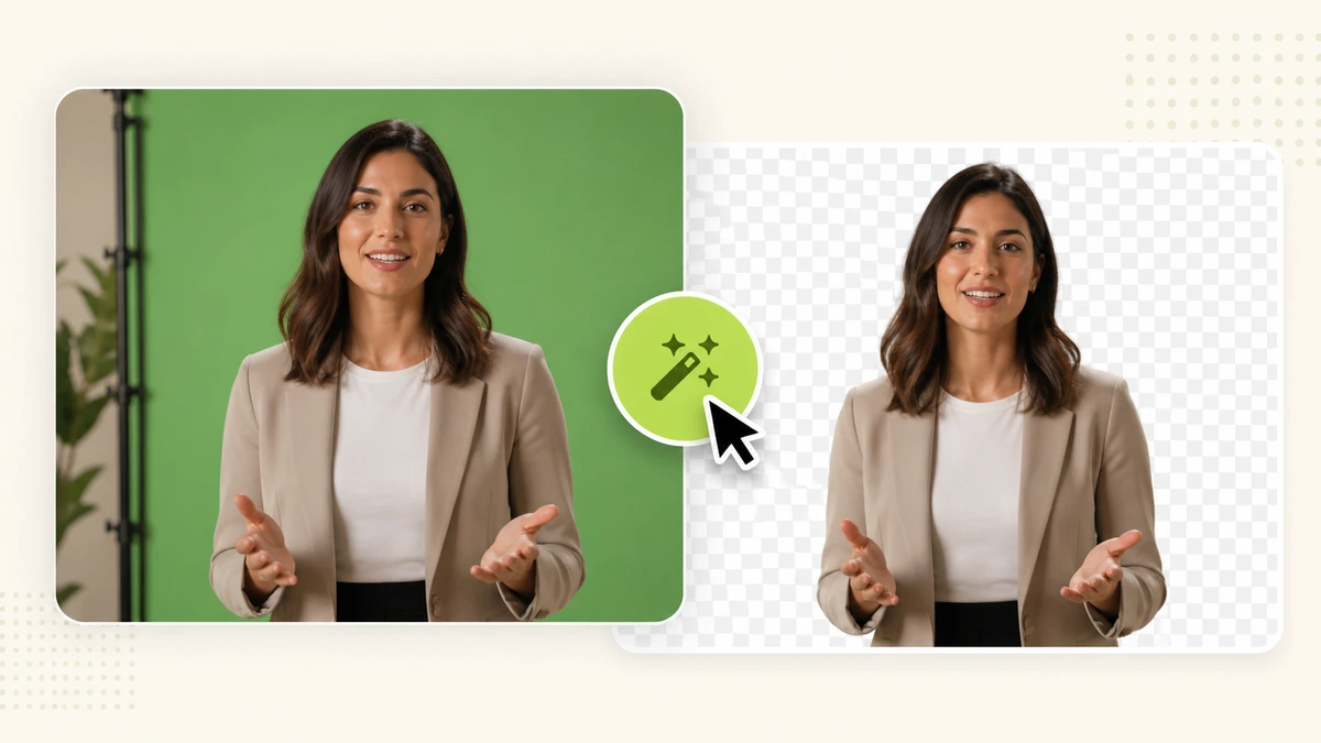 Remove the Green Screen Background in One Click