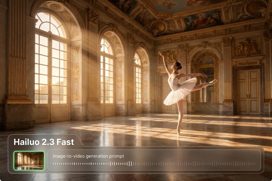 Hailuo 2.3 fast AI video generation