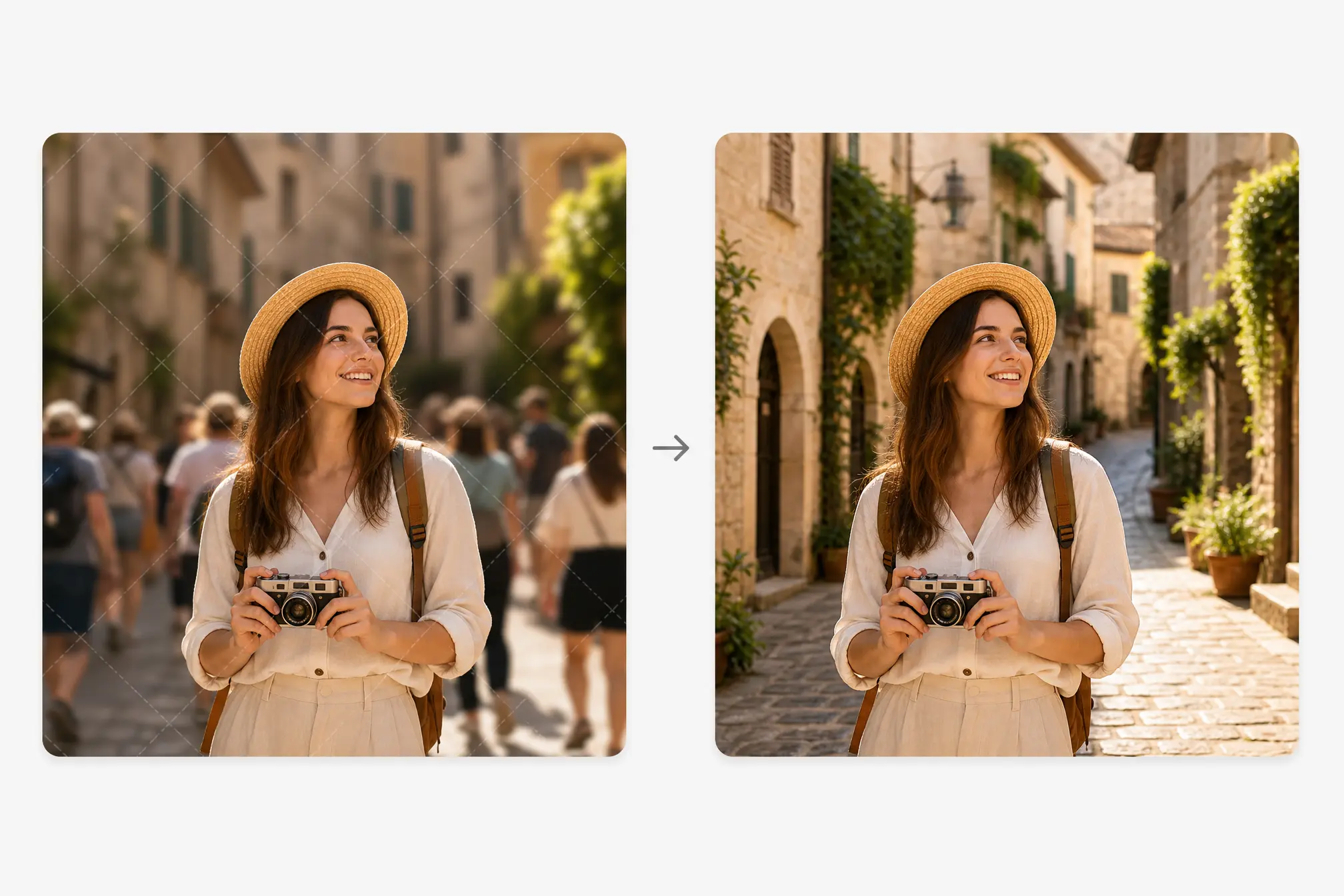 ai image editorで写真から不要なオブジェクトを削除