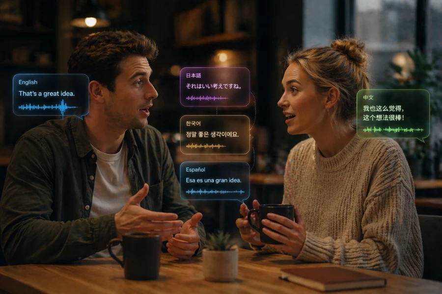 Lip-sync et audio multilingues natifs