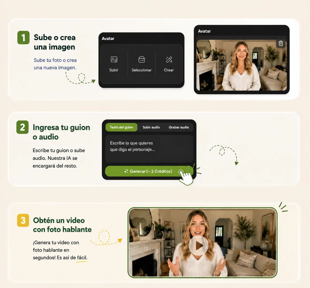 Cómo crear una foto parlante en tres pasos