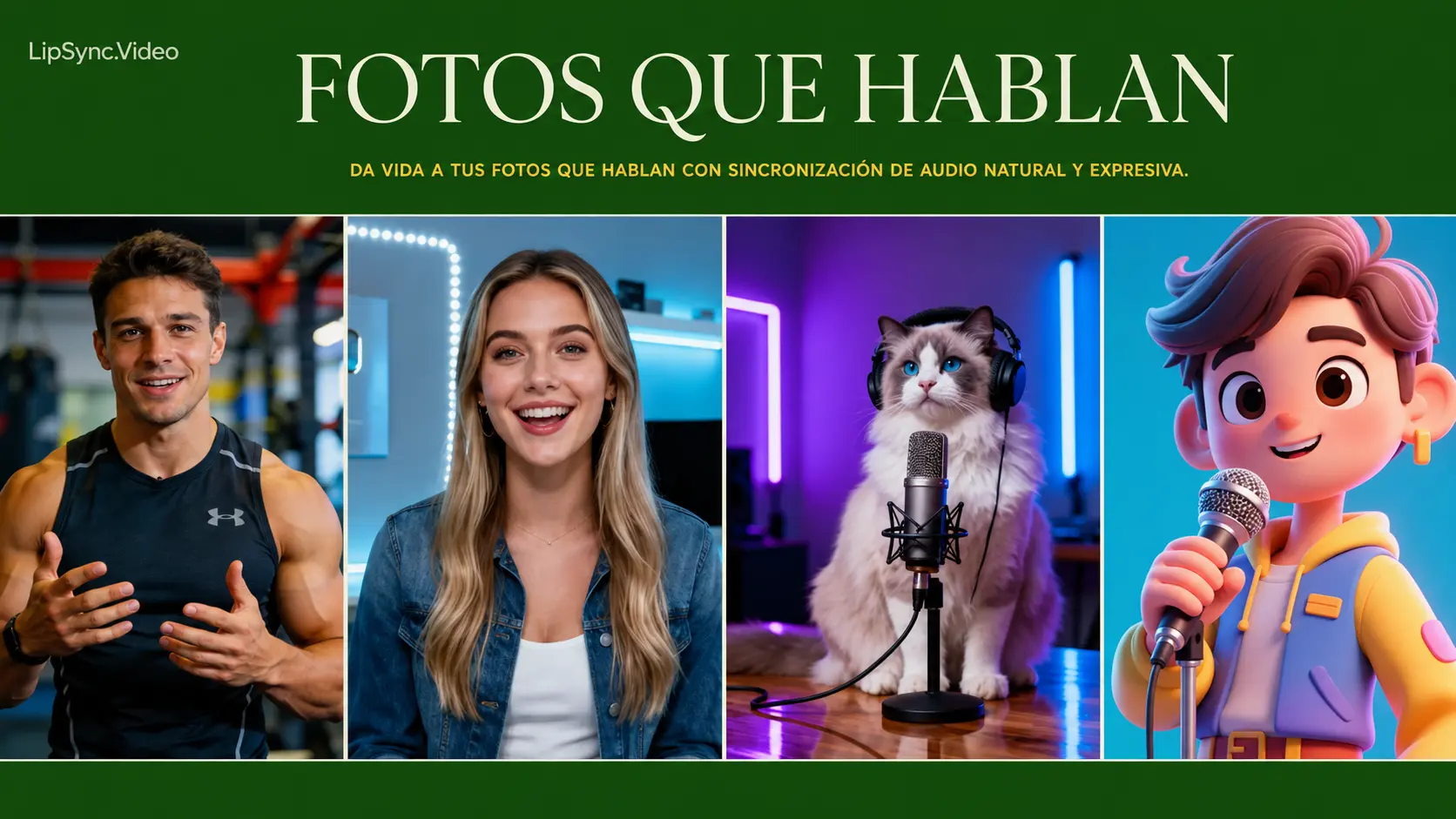 Vista previa del generador de fotos parlantes con IA
