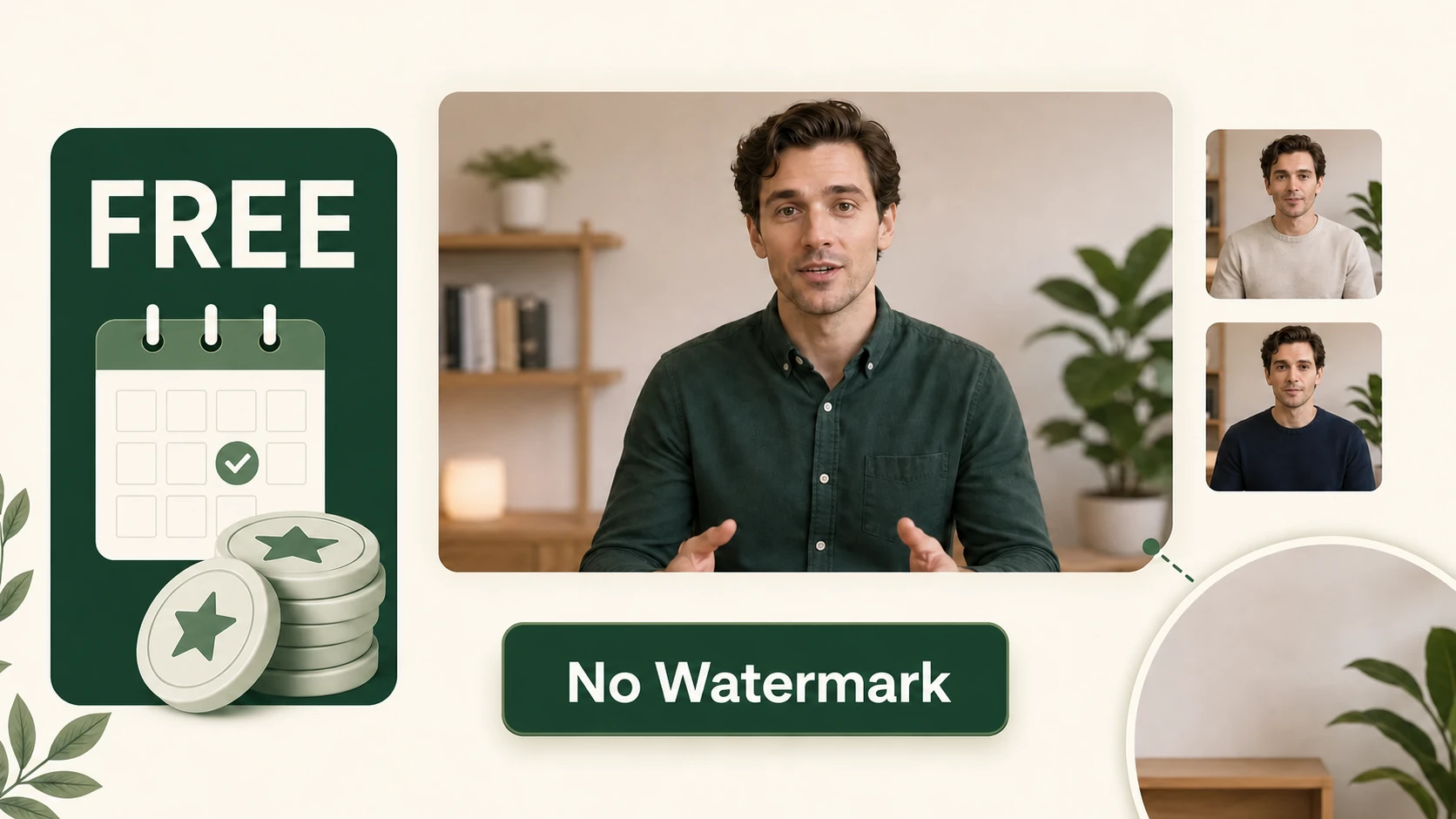 Wasserzeichenfreies Sprechvideo bereit zur Vorschau und zum Download