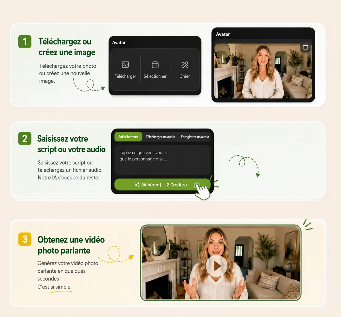 Comment créer une photo parlante en trois étapes