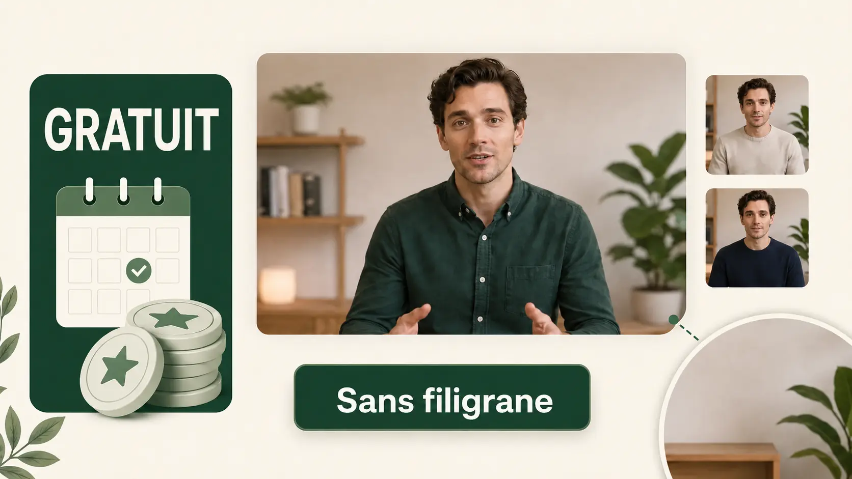 Vidéo parlante sans filigrane prête à prévisualiser et télécharger