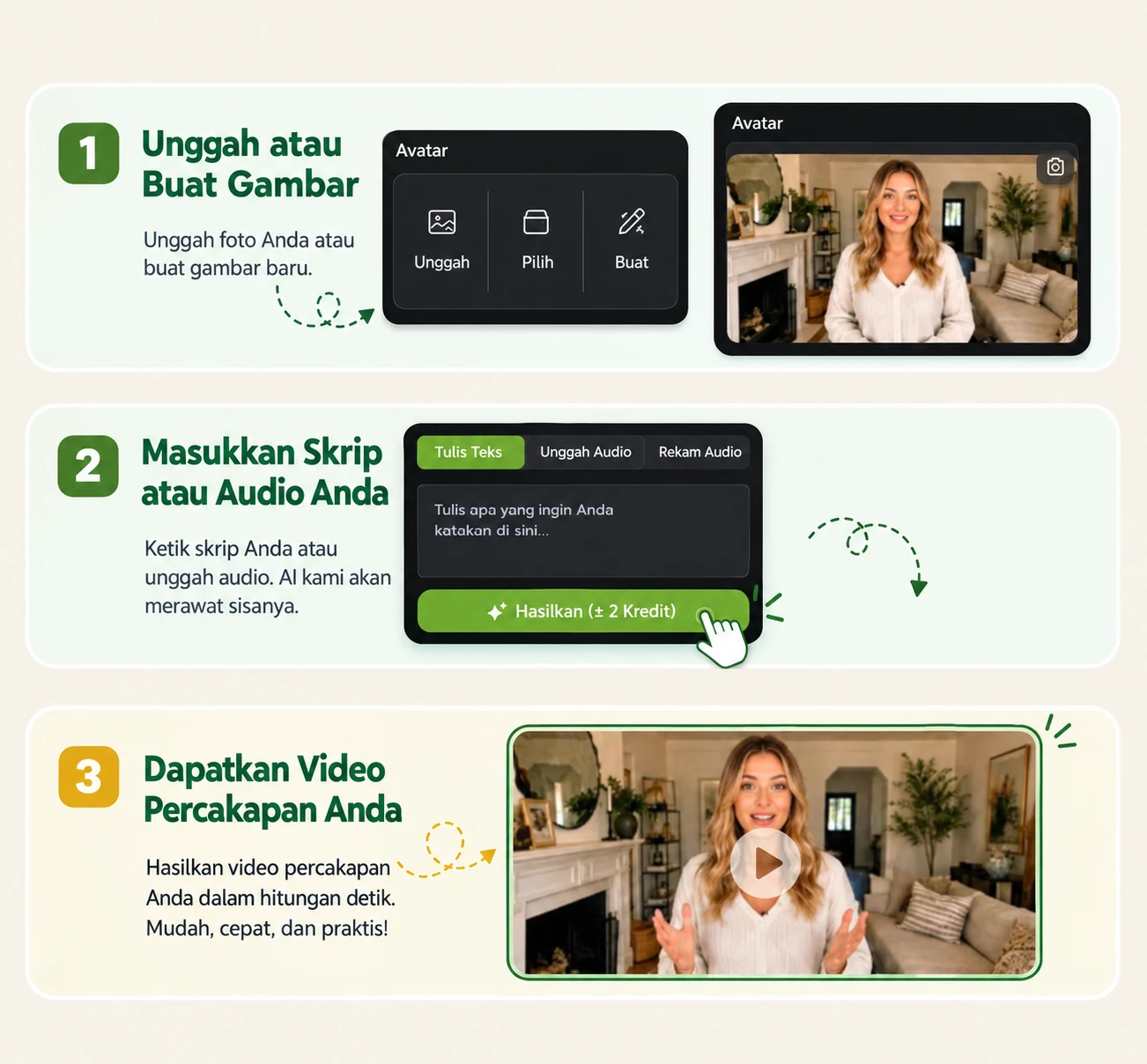 Cara membuat foto berbicara dalam tiga langkah
